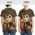 thumbnail image 3 of Bendy And The Ink Machine Boys Girls 3d Graphic Printed T-Shirt Crewneck Short Sleeve Tees, 3 of 7