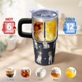 thumbnail image 6 of 20OZ Insulated Dog Outdoor Tumbler with Handle Straw and Lid Paw Print Coffee Cup for Women Friends Great Holiday Birthday Presents Fits Most Car Cup Holders, 6 of 6