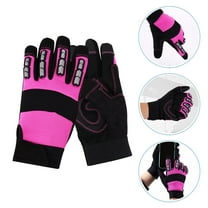 Niceauty 1Pair Protective Outdoor Gloves Black Breathable Mechanical Gloves for Gardening