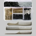 thumbnail image 3 of Women Hair Pins Set Bobby U Shaped Pins Clips and Hair Rubber Bands with Storage Box, 3 of 6