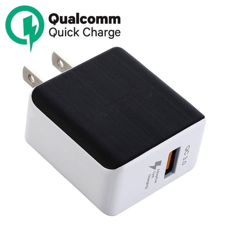 FREEDOMTECH Wall Charger 3.0 Quick Charge Certified 18W Fast Rapid USB Wall Charger Adapter For Apple iPhone X iPhone 8 Plus Samsung Galaxy S8 S9+ Plus Note 9 Note 8 Galaxy S7 Edge LG G7 Google Pixel price history on PriceWatchPro