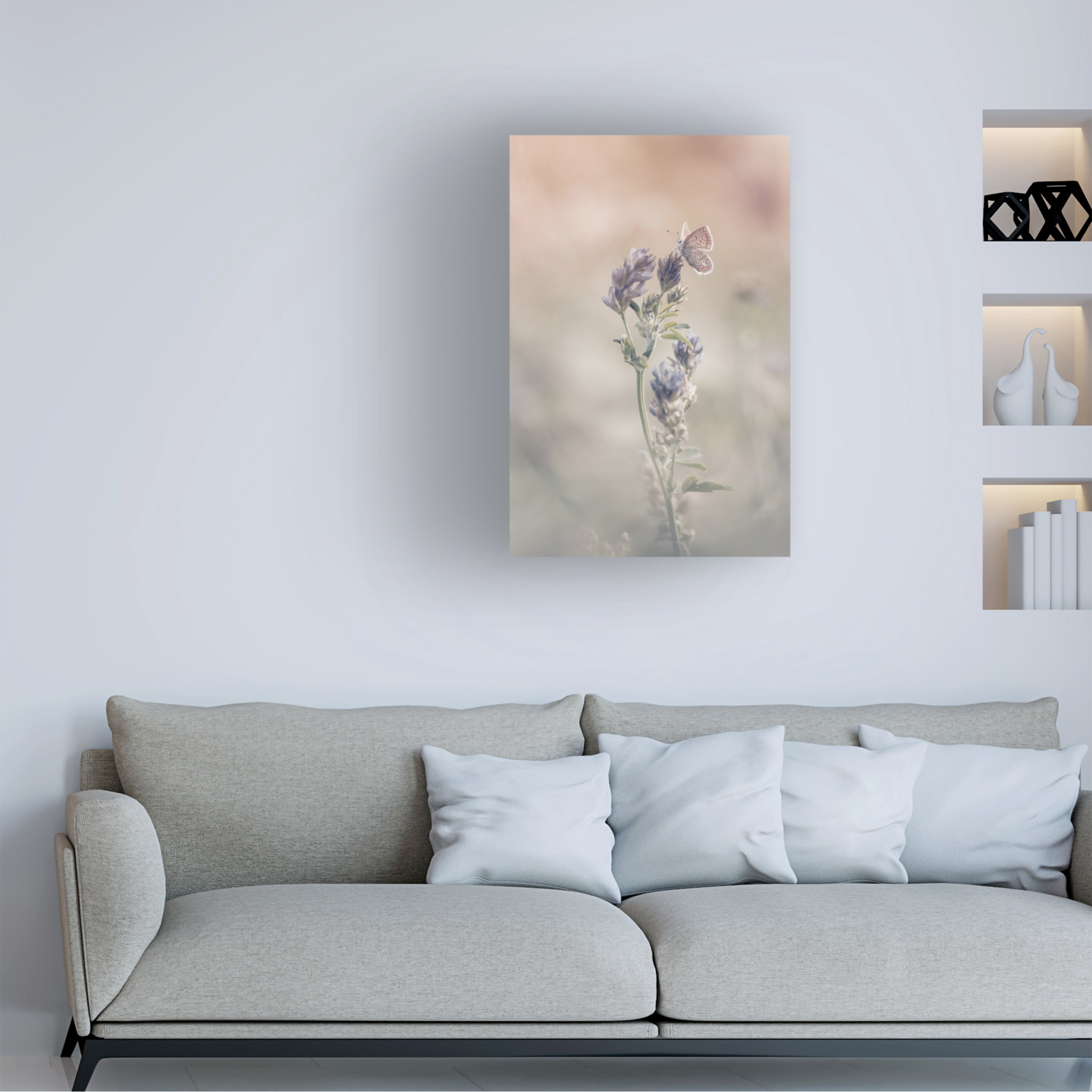 Canvas Wall Art - Sam Bastien 'Sweet World' Wall Art for Living Room, Bedroom, or Office Décor by Trademark Fine Art - 22 x 32 Inches
