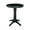 Black, variant on 30" Round Solid Wood Counter Height Pedestal Dining Table in Black by International Concepts