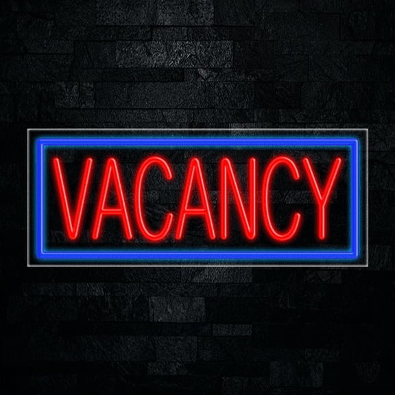 Vacancy LED Neon Sign 30"L x 12"H #31499
