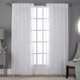 thumbnail image 1 of Exclusive Home Belgian PP - Par de Paneles Plisados de Jacquard con Aspecto de Lino Transparente, 30 x 108 Pulgadas, Blanco Invierno, 2 Unidades, 1 of 7