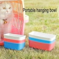 thumbnail image 5 of 3 pcs pet portable hanging bowl pet food bowl cat bowl dog bowl hanging cat bowl, 5 of 5