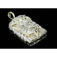 thumbnail image 5 of 10K Yellow Gold Jesus Head Diamond Pendant 1.15ct, 5 of 7