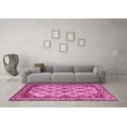 thumbnail image 3 of Ahgly Company Indoor Round Abstract Pink Modern Area Rugs, 6' Round, 3 of 4