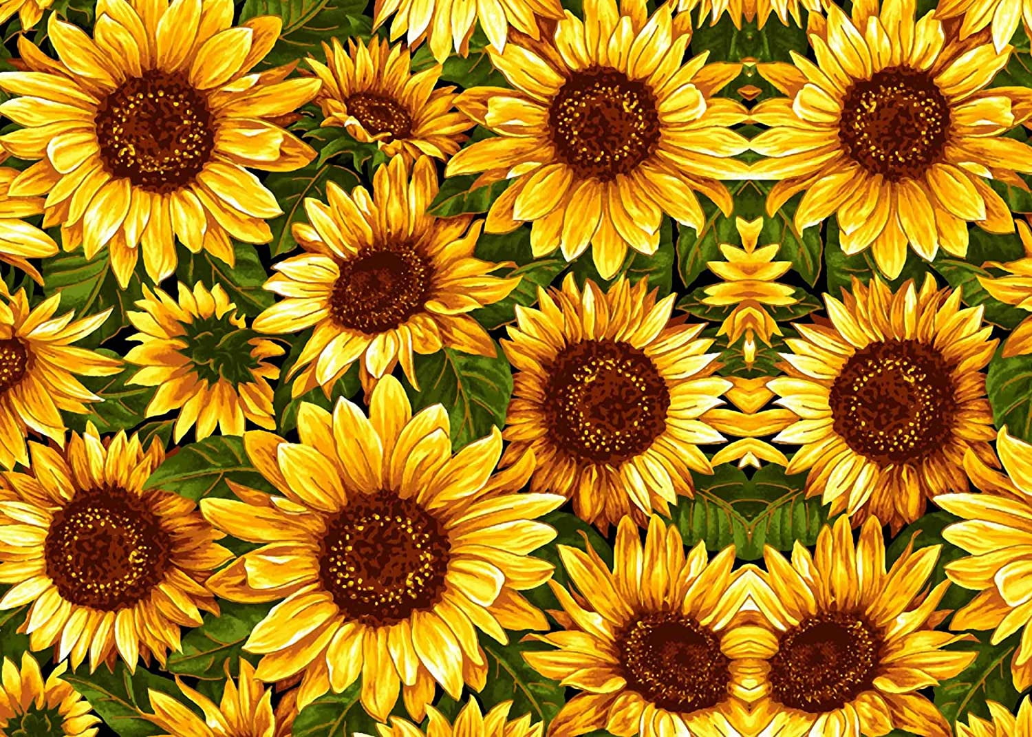 Sunflowers Backdrop for Party Decorations FHZON 7x5ft Floral Background