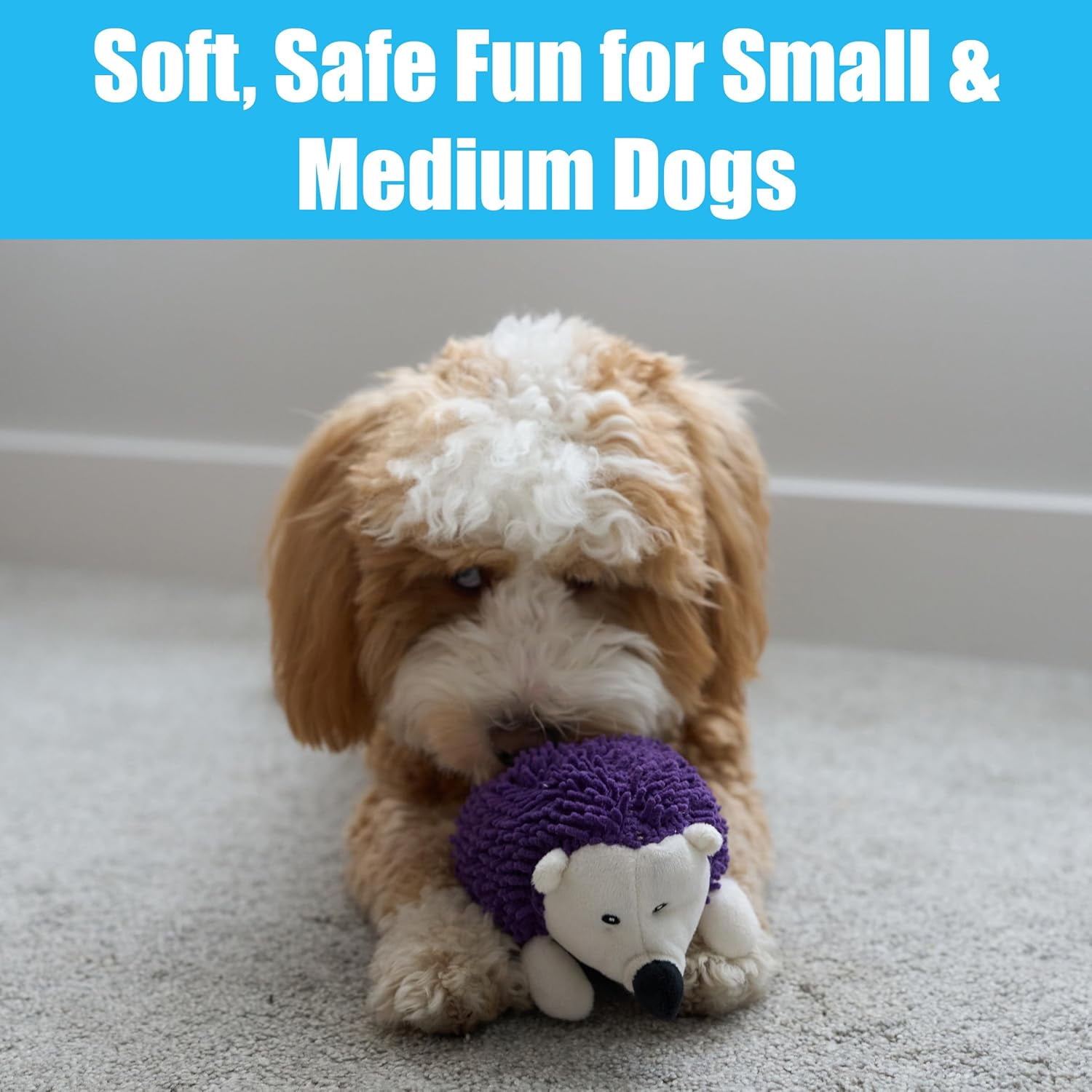 SPOT Gigglers Hedgehog Dog Toy with Giggle Sound for Small and Medium Breeds
