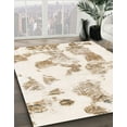thumbnail image 3 of Ahgly Company Machine Washable Indoor Rectangle Abstract Brown Sugar Brown Area Rugs, 5' x 7', 3 of 7