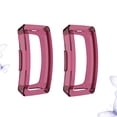 thumbnail image 3 of Miangastore 2pcs Half Cover Protective Case Hollow Cover TPU Shell Shockproof Anti-Scratch Sports Accessories for Smart Watch (Dark Red), 3 of 8