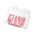 thumbnail image 3 of Handball Sweatshirt Gifts Crew Neck Shirt Long Sleeve Unisex, 3 of 7
