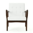 thumbnail image 3 of Callisto Mid Century Modern Faux Leather Club Chair with Wood Frame, 3 of 13
