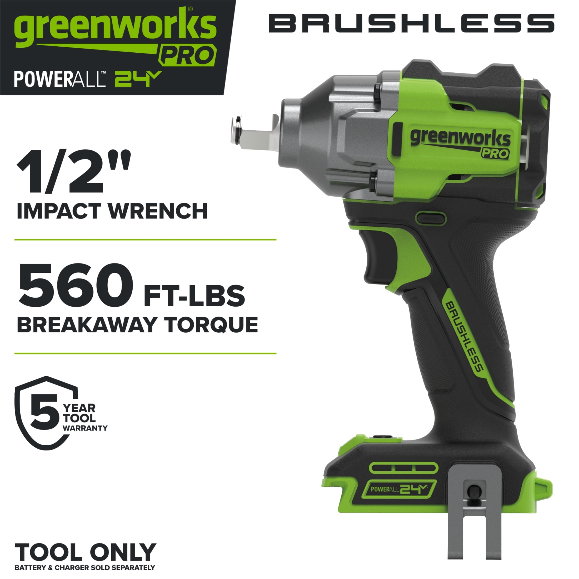Ryobi 18-Volt ONE+ 1/2 Inch 3-Speed Impact Wrench, Battery Power