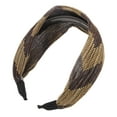 thumbnail image 4 of Unique Bargains 1 Pc Fashion Sequins Wave Wide Headbands for Women Brown, 4 of 6