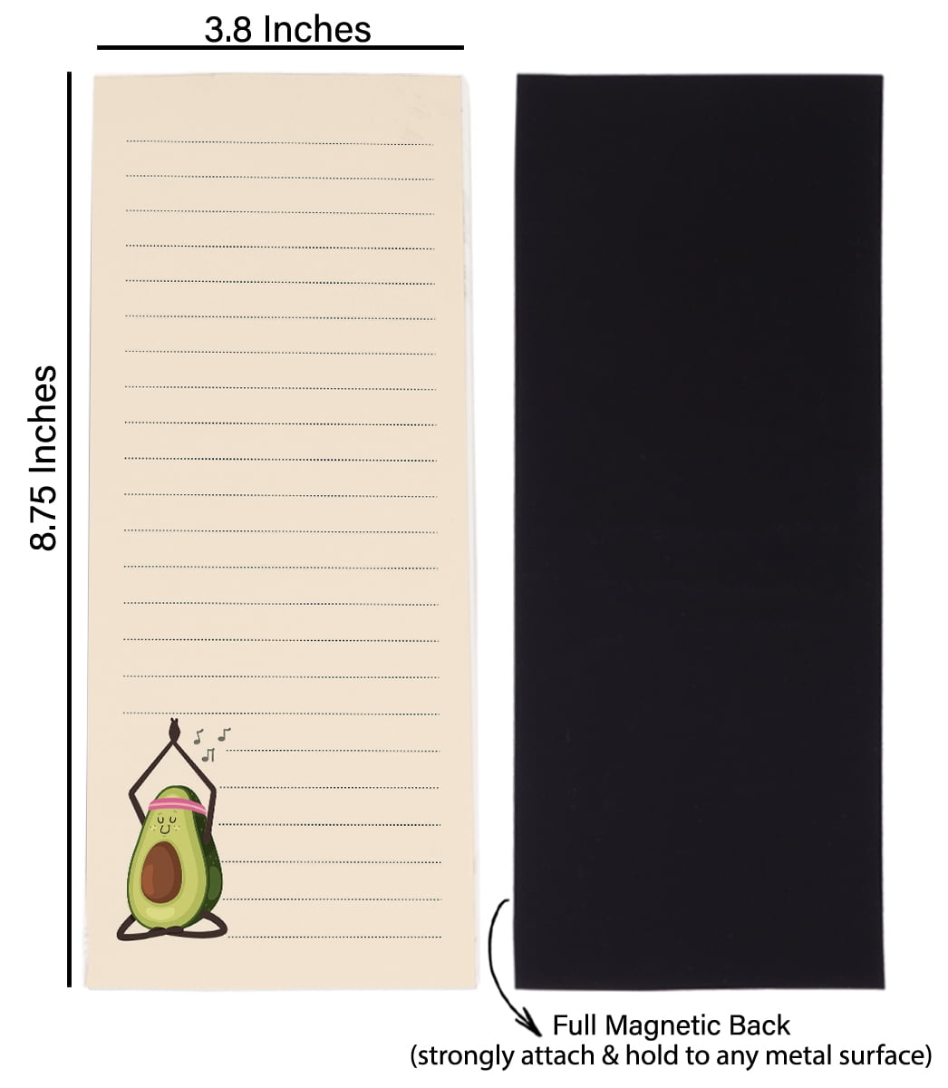 Inkdotpot Pack of 3 Magnetic Fridge To-Do List Notepads- Magnetic Memo Pads For Refrigerator-(50 Sheets Each)-HT