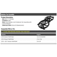 thumbnail image 3 of Dual Radiator and Condenser Fan Assembly with Control Module - Compatible with 2013-2018 Nissan Pathfinder, 3 of 4