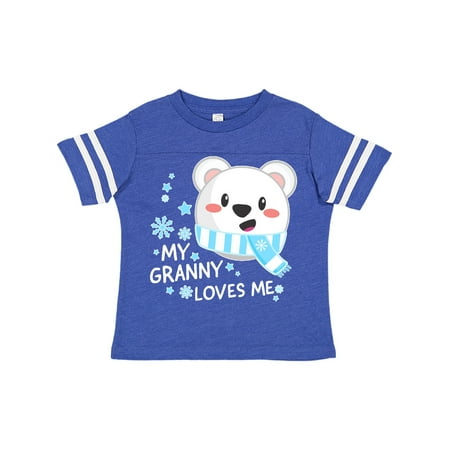 

Inktastic My Granny Loves me- polar bear Gift Toddler Boy or Toddler Girl T-Shirt