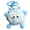 Blue, variant on Cute Plush Fur Ball Keychain Unique Briquette Pendant Novelty Fluffy Keys Bag Charm Trendy Bag Accessory