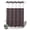 Brown, Chocolate, Chestnut, Espresso, variant on No Hook Shower Curtain, Dark Purple Shower Curtains for Bathroom with See Through Top Window, Farmhouse Vintage Solid Color Waterproof & Washable Bath Curtain Extra Long 72"x84"