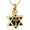 Gold-Black, variant on Star of David Urn Necklace for Ashes Cremation Jewelry for Women Men Stainless Steel Memorial Necklaces Ash Holder for Human / Pet