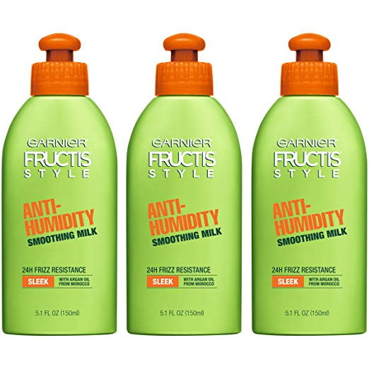 Garnier Hair Care Fructis Style AntiHumidity Smoothing Milk, 3 Count