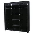 thumbnail image 2 of SONGMICS Garde-Robe Portative, Armoire en Tissu Non Tissé, Organisateur de Rangement, Noir, Adulte, 2 of 7