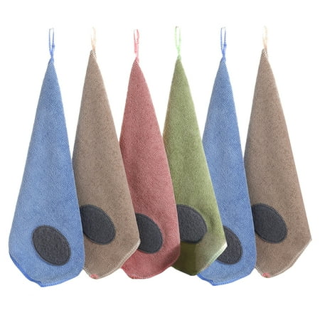 

6Pcs Kitchen Dish Towels Multifunctional Dish Washing Cloth Towels