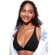 thumbnail image 4 of Top de Bikini CRZ YOGA Escote en V Profundo con Relleno Negro Talla Grande, 4 of 6
