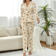 thumbnail image 2 of Top-kevin Women Long Sleeve Pajama Set Comfy Pjs Sets Western Cowboy Sun 2 Piece Lounge Set, 2 of 6
