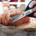 thumbnail image 2 of KitchenAid All Purpose Kitchen Shears with Protective Sheath Durable Stainless Steel Scissors, Dishwasher Safe, Soft Grip Comfort Handle, 8.72 Inch, Ink Blue, 2 of 4