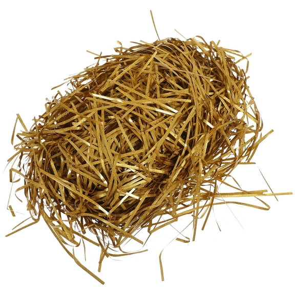 LIFKOME Gold Raffia Paper Shreds For Basket Filler And Present Box Stuffing Crinkle Cut Tissue Paper For Wrapping Present Boxes