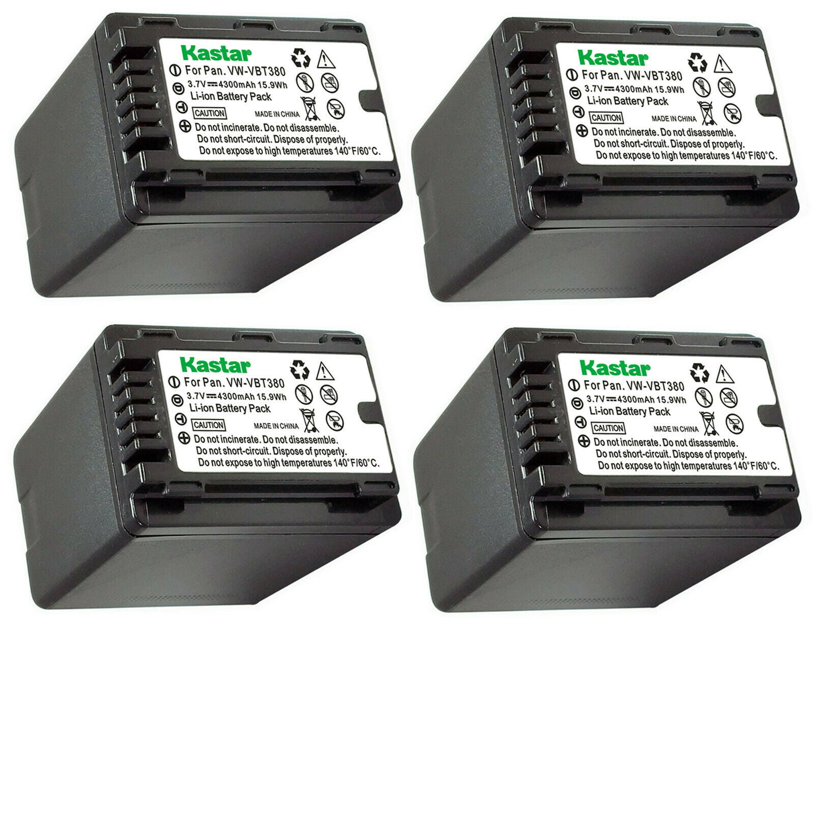 Panasonic VW-BC10 VW-BC10PP VW-PWPK Charger VW-VBT380 VW-ACT380 Battery Kastar 1-Pack VW-VBT190 Battery and LCD AC Charger Compatible with Panasonic VW-VBT190 VW-BC10-K VW-ACT190