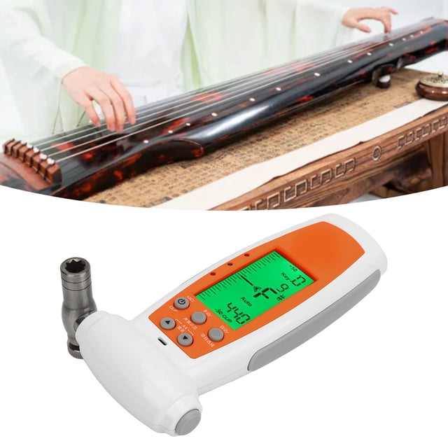 Musical Instrument Tuner Wrench, Long Standby User Friendly Sensitive Guzheng Electronic Tuner for Sound Correction