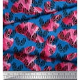 thumbnail image 1 of Soimoi Poly Georgette Fabric Eyes Fashion Print Fabric by Yard 52 Inch Wide, 1 of 1