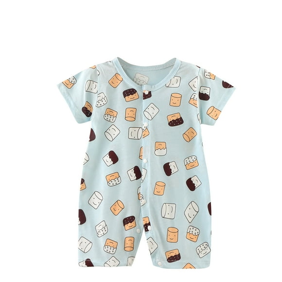Rompers Baby Spring New Onesie Newborn Climbing Clothes Short Sleeve Thin Ha Clothes Bag Fart Clothes