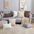 thumbnail image 5 of Pack of 2 Faux Wool Throw Pillow Covers 12x20 Inches Soft Couch Cushion Cover with Velvet Decorative Cushion Cover for Living Room, Bedroom,Car,Office (Light Grey), 5 of 13
