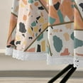 thumbnail image 5 of Coolnut 60" Terrazzo Geometric Round Tablecloth, Waterproof Spillproof Polyester Fabric Table Cover with Zipper Umbrella Hole for Outdoor Patio Garden Dining Party, 5 of 7