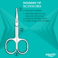 thumbnail image 4 of Equate Stainless Steel Rounded Safety-Tip Scissors, 1 Count, 4 of 6