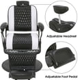 thumbnail image 3 of BarberPub Vintage Barber Chair Reclining Salon Beauty Spa Chair Styling Equipment 9216, 3 of 8
