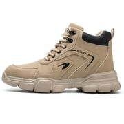 Waterproof Steel Toe Work Boots for Men Women Lightweight Safety Shoes Non-Slip Industrial Sneakers