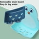 thumbnail image 4 of Wosthever Caja de jabón de viaje impermeable con bonitos pingüinos, soporte para baño, portátil para ducha, hogar, accesorios de Juegos de accesorios de baño Negro, 4 of 6