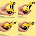 thumbnail image 4 of Toy Cars for Toddlers, Deformation Robot Cars Toys for Kids Boys, Birthday Christmas Gifts for 1-8 Years Old Boys, Yellow, 4 of 6