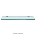 thumbnail image 6 of Dulles Glass 6" x 30" Rectangle Floating Glass Shelf - Shelf Only - Tempered - 3/8" Thick - Flat Polished, 6 of 7