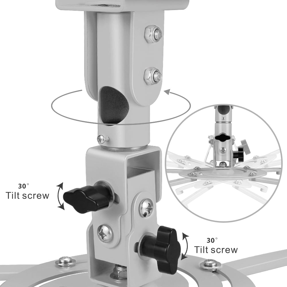 Universal Projector Mount Drop Ceiling LCD//DLP Bracket Holder Plate Adjustable