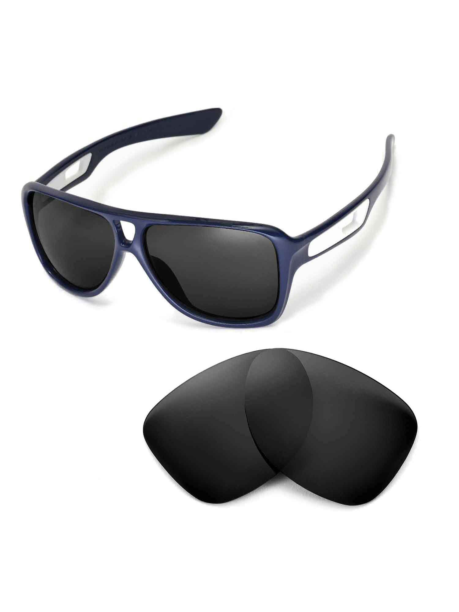Walleva Black Polarized Replacement Lenses for Oakley Dispatch II  Sunglasses 