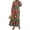 Color 5, variant on Women's Floral Tie Waist Long Sleeve Dress 100% Polyester Elegant Everyday Wear Perfect for Casual and Dressy Chic