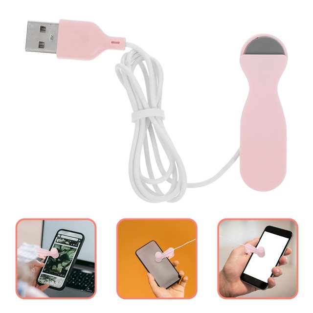LIFKOME Automatic Phone Clicker for Radio Station Pink ABS Broadcasting Support 1Set