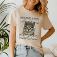 thumbnail image 3 of Tummy Ache Survivor Shirt, Cat Meme Tee, Funny Saying Cats Animal, Cat Lover Gift, 3 of 5